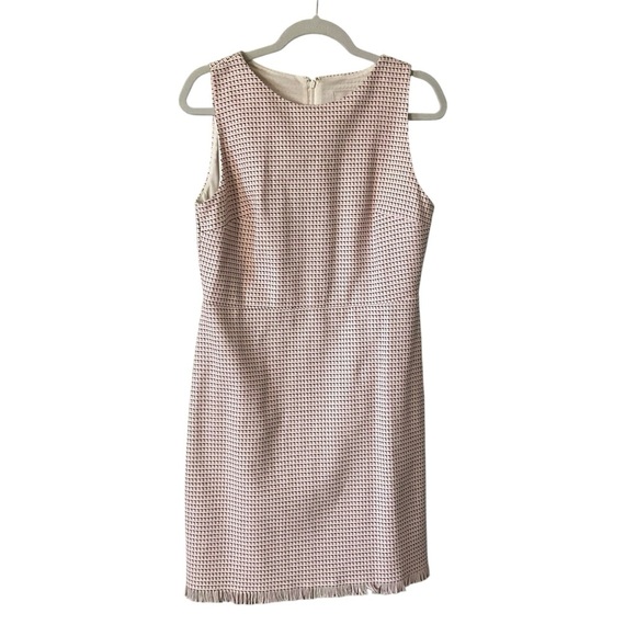 Ann Taylor Textured Cream Mini Dress - Picture 2 of 10